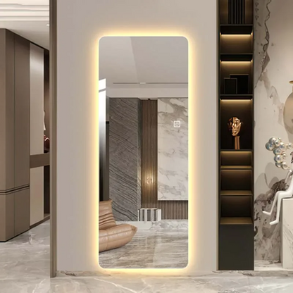 Rechteckiger Spiegel mit LED-Licht – 50x160 cm